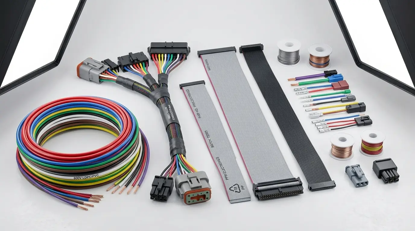 Cable and electronics components made with PVC and LDPE