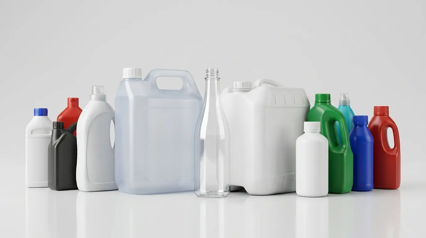Blow-moulded plastic bottles and containers in Tanzania